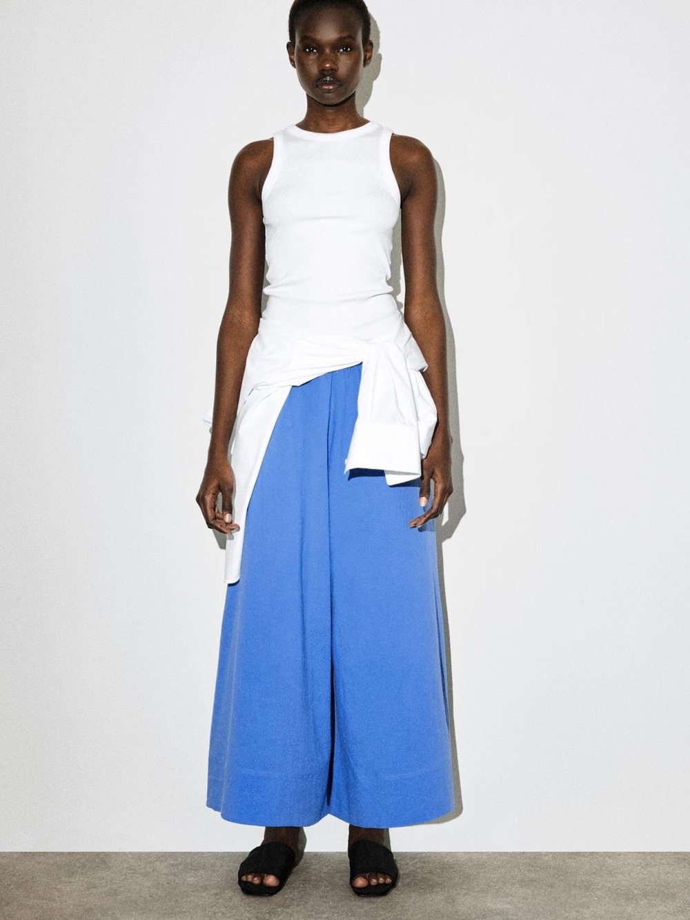 NWT (size 10) COS SEERSUCKER CULOTTES - Picture 5 of 10